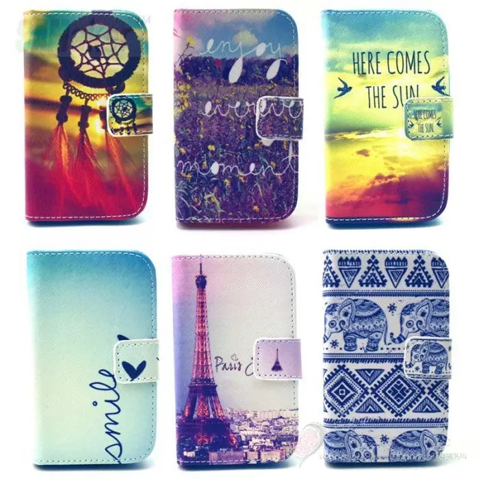 Luxury Wallet Leather Cases For Samsung Galaxy Young 2 G130 SM G130H